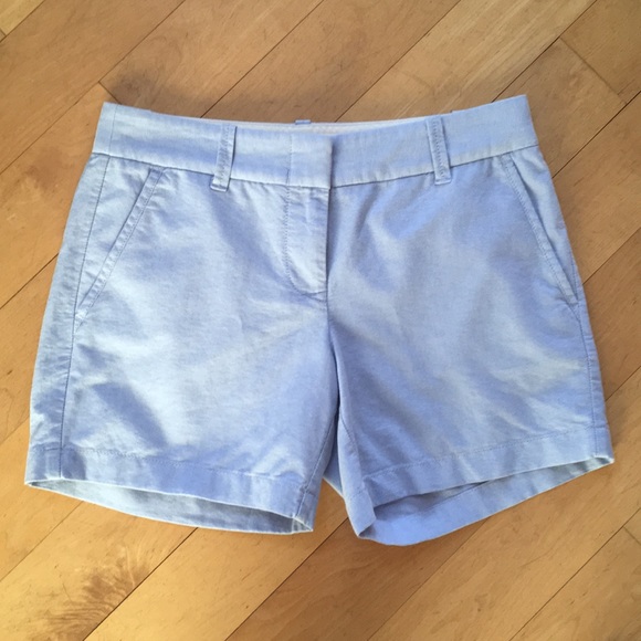 J. Crew Shorts J Crew Womens Light Blue Chino Shorts Chambray